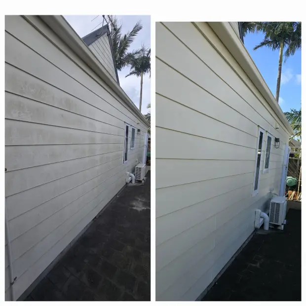 House wash, side elevation