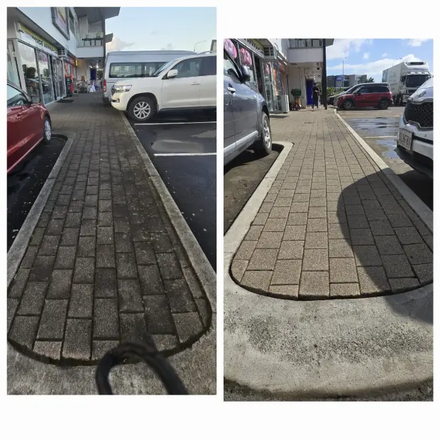 Retail footpath and kerb