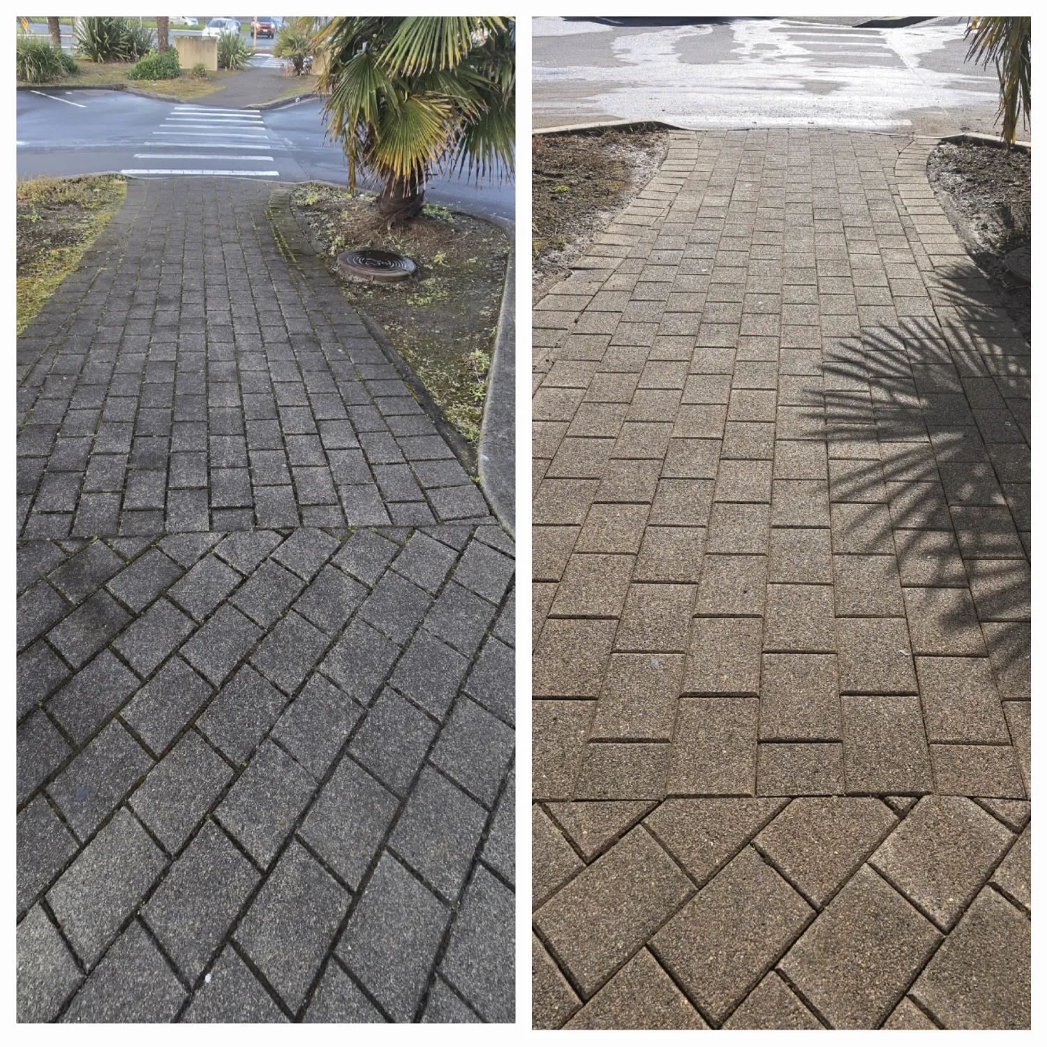 Concrete, block paving, paths and entranceways. A harder cle
