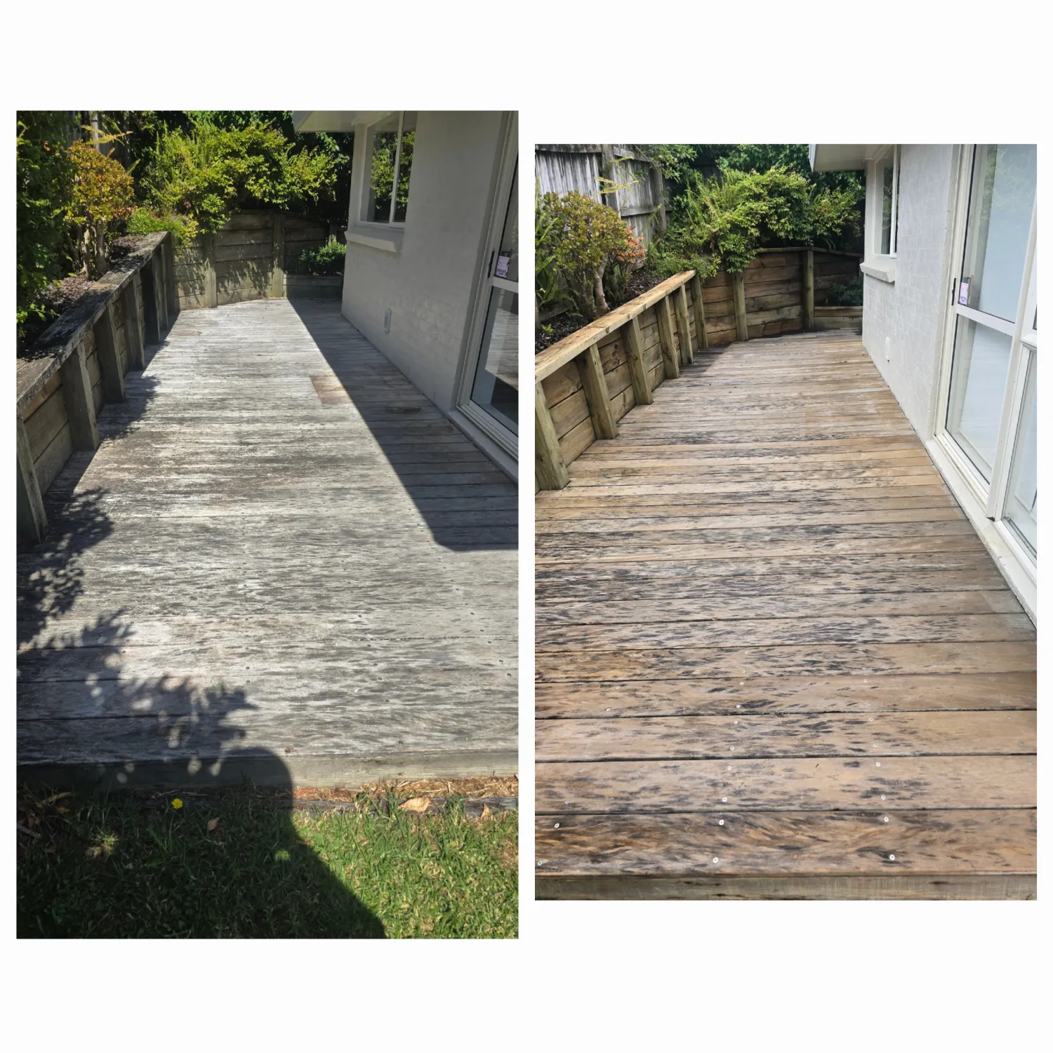 Concrete driveway